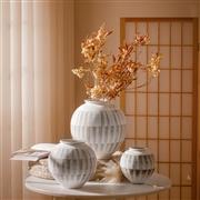 日式陶瓷花瓶ins風客廳插花裝飾月亮陶罐高級感侘寂中式禪意擺件
